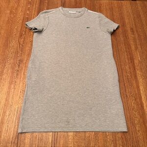 Lacoste classic gray polo jersey dress, US size 4 (small). Lacoste size 36